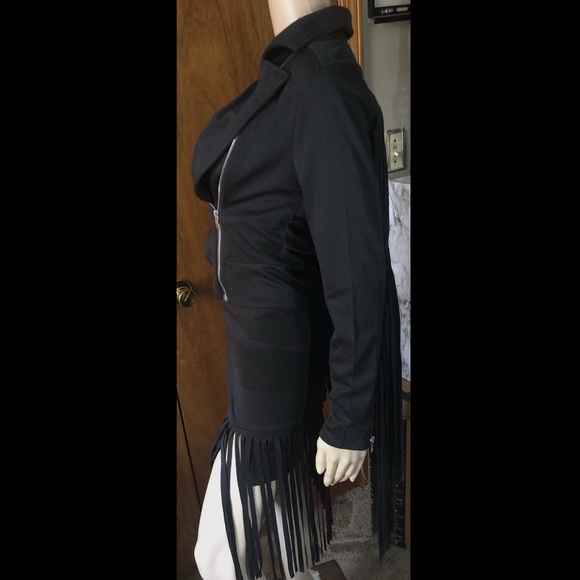 NWT Black Fringed Skirt Set - Picture 5 of 7